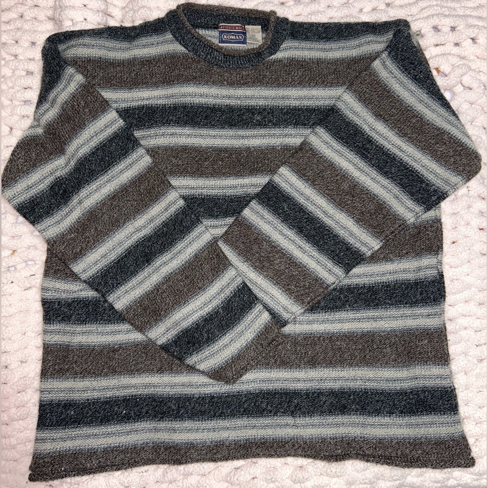 Koman Authentic Striped Sweater